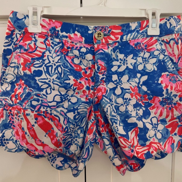 Lilly Pulitzer The Buttercup 5" Scallop Hem Short - Picture 3 of 3